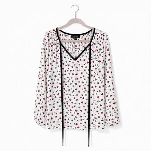 ✨Karen Kane Valentines Heart Sleeve Blouse – Size XS